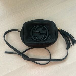 Gucci Black Crossbody Bag with Signature GG Logo